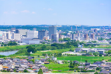 愛知県豊田市の町並み