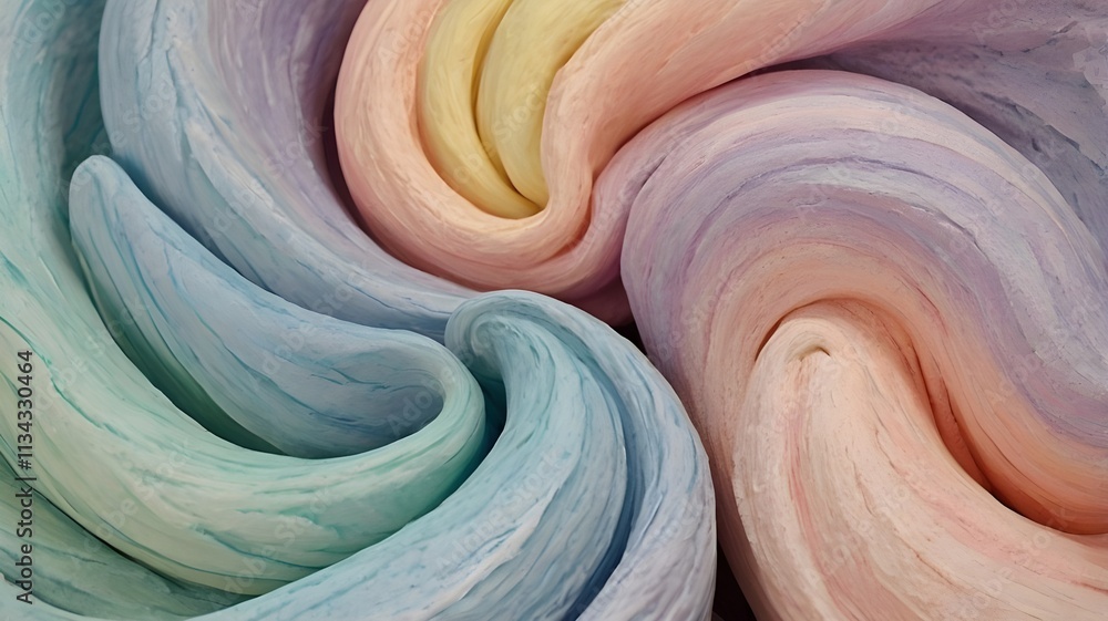 Aufkleber colorful abstract background with vibrant wave patterns resembling sliced red onions