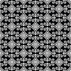 Floral seamless pattern ornament. Modern stylish texture. Repeating vector background.