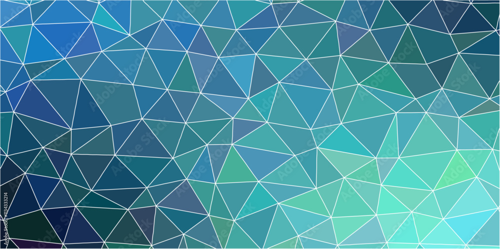 Poster colorful polygonal mosaic background. low poly with lines natural network with triangle shapes desig