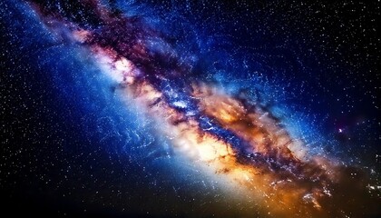 Fototapeta premium Close-Up View of the Galaxy with Milky Way in the Background