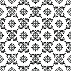 Floral seamless pattern ornament. Modern stylish texture. Repeating vector background.