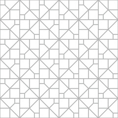 Abstract geometric seamless pattern. Gray and white. Modern stylish texture repeating vector background.