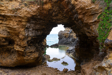 The Grotto is a sinkhole geological formation and tourist attraction at the Great Ocean Road outside Port Campbell, Victoria, Australia.