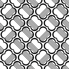 Abstract geometric seamless pattern. with Vector background. Black and white texture. Graphic modern pattern.