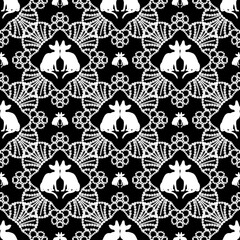 pattern flowerdamask ethnic boho American ikat texture tribal geometric background mandalas