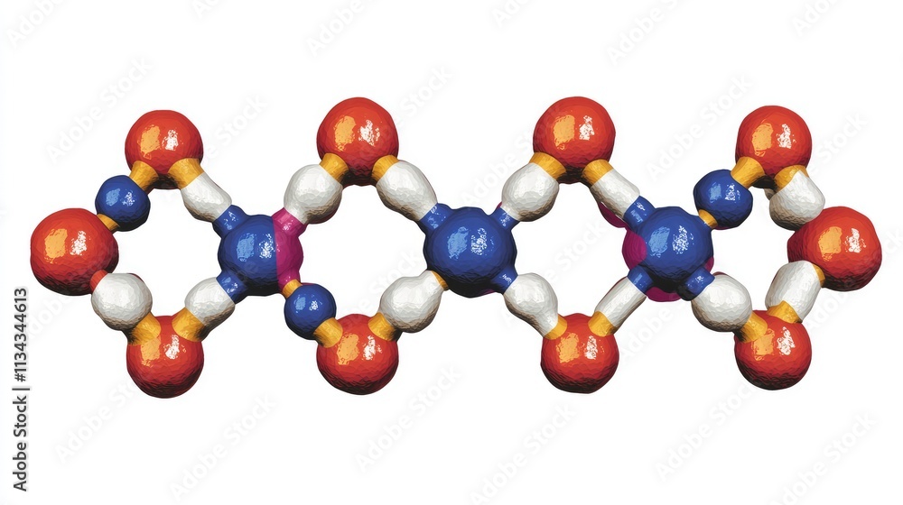 Poster a molecular structure of a steroid molecule, illustrating the four-ring carbon backbone and various 