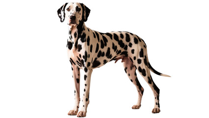 Elegant Dalmatian Dog Standing Proudly