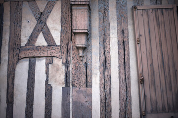 Architectural details - rue de Paris - Houdan - Yvelines - France