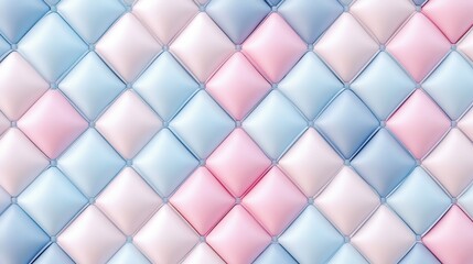 A pink and blue patterned background with pink and blue squares