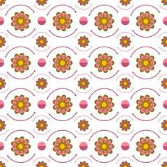 seamless pattern with flowers