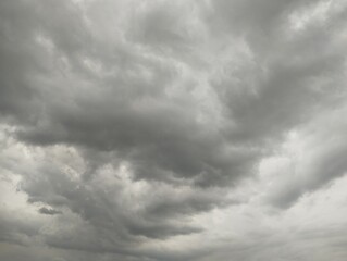 Fototapeta premium Dramatic dark sky and cloudy View and strong wind, Nature abstrack background