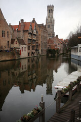 Old city of Bruges -  Province of West Flanders - Flemish region - Belgium