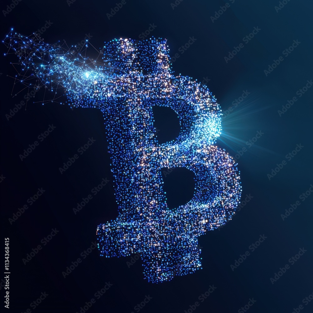 Aufkleber a bitcoin qr code morphing into a phishing link.