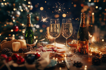 new years eve romantic scene