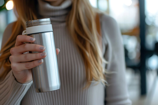 Three perfume bottles and a water or ddrinking Bottles