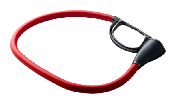 Blood Pressure Cuff for Health Monitoring - Isolated on White Background