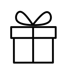 gift box icon vector on white background