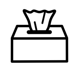 paper tissue icon vector on white background. tissue icon