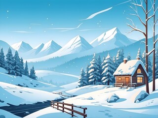 beautiful winter background