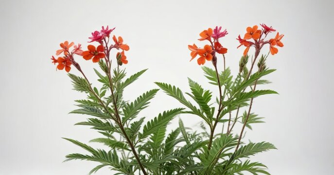 Wild Abrus precatorius plant isolated on white background , flora, caustic