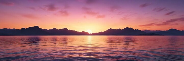 Sunset-inspired background with warm teal and purple tones, abstract, purple