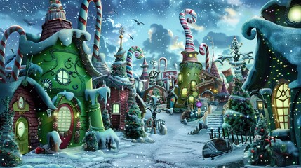  Zoom background Whoville fantas christmas