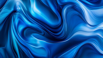 Obraz premium Fluid Serenity: The Elegance of Liquid Blue background
