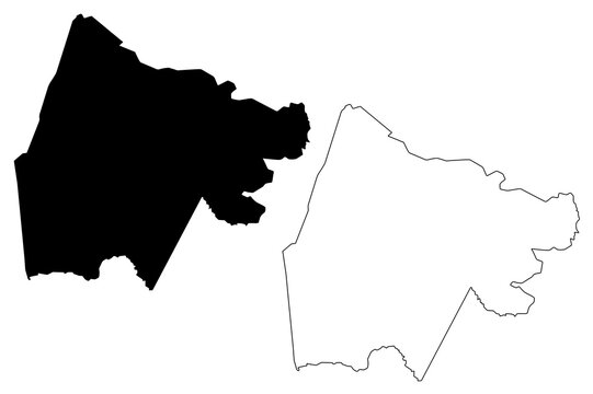 Gash-Barka Region (Horn of Africa, State of Eritrea, Regions of Eritrea) map vector illustration, scribble sketch Gash Barka map