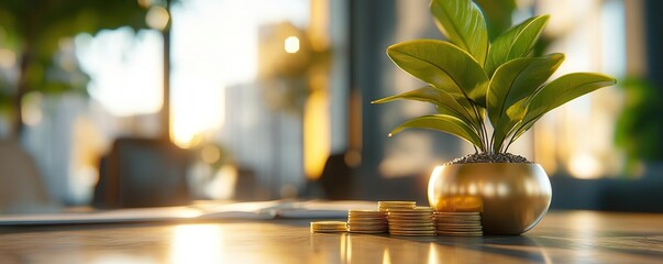 Obraz premium Wealth creation strategies flat design front view theme investment planning 3D render