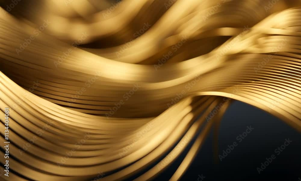 Poster abstract gold waves: intertwined metallic streamers in dynamic flow