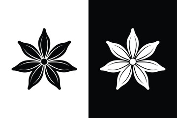 Minimalist Clove Icon. Elegant Herbs and Spice silhouette Design