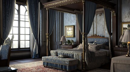 Interior Design Illustration Featuring Modern Furniture and Stylish Decor Elements