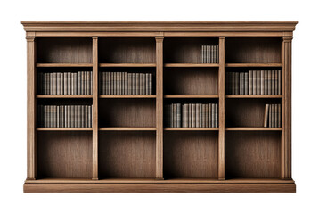 Classic Bookcase for Organising Books & D�cor - Isolated on White Background