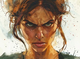 portrait of a determined woman