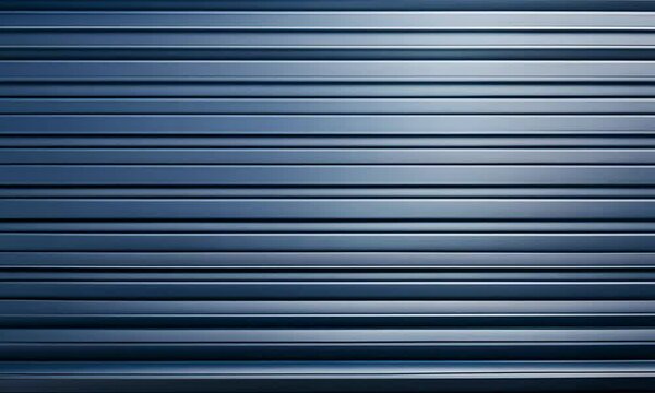 Abstract Blue Horizontal Stripes, Metallic Texture Background