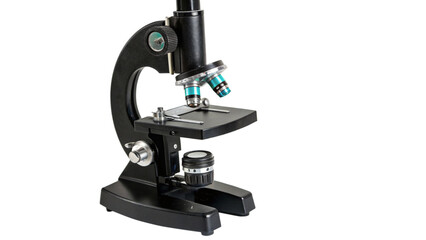Microscope isolated on white