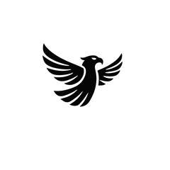 Powerful eagle logo design, perfect for a strong brand identity. Modern Phoenix Bird Logo - Elegant Abstract Eagle  Logo Design.