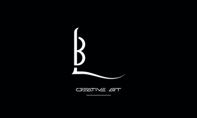 LB, BL, L, B abstract letters logo monogram