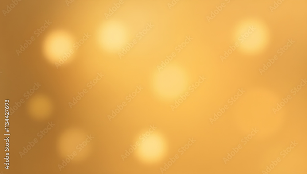Aufkleber A blurred golden bokeh against a soft smooth background creates a visually appealing and elegant decorative design element._00001_