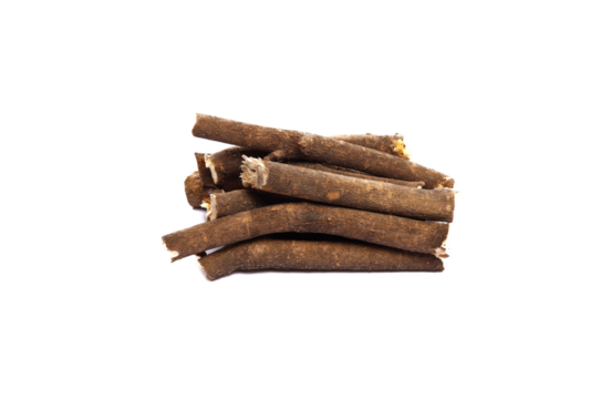 Pile of firewood isolated on a white