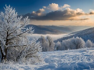 Obraz premium winter background