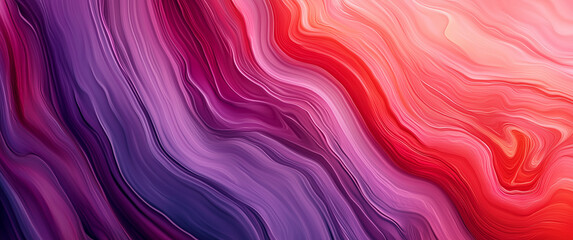 Obraz premium Rich Marbled Texture in Red and Purple Abstract Art