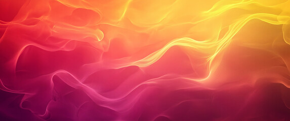 Obraz premium Flowing Sunset Tones of Pink and Orange in Abstract Design
