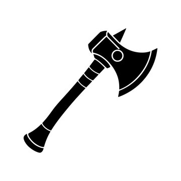 recommend clip art: axe silhouette, black and white silhouette, vector and illustration