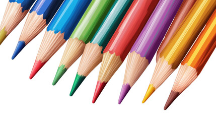Fototapeta premium Rainbow of Colored Pencils 