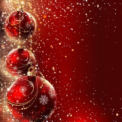 Red Christmas decorations