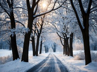 Fototapeta premium winter background