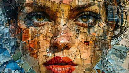  Abstraktion Die Seele einer Gro&szlig;stadt 16х9. Hintergrund f&uuml;r das Design 2.