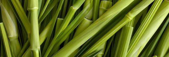 Fototapeta premium Lemongrass texture background, cymbopogon pattern, barbed wire grass banner, silky heads or oily heads